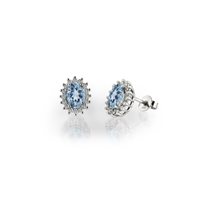 Boucles d'oreilles Promesse Femme in Or Acquamarina 1.20 Ct OROV75CO - OROV75CO